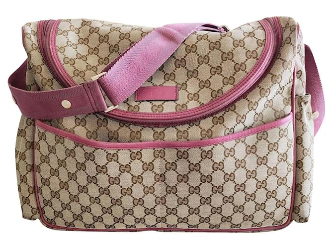 Gucci Changing bag Brown Cloth  ref.616356