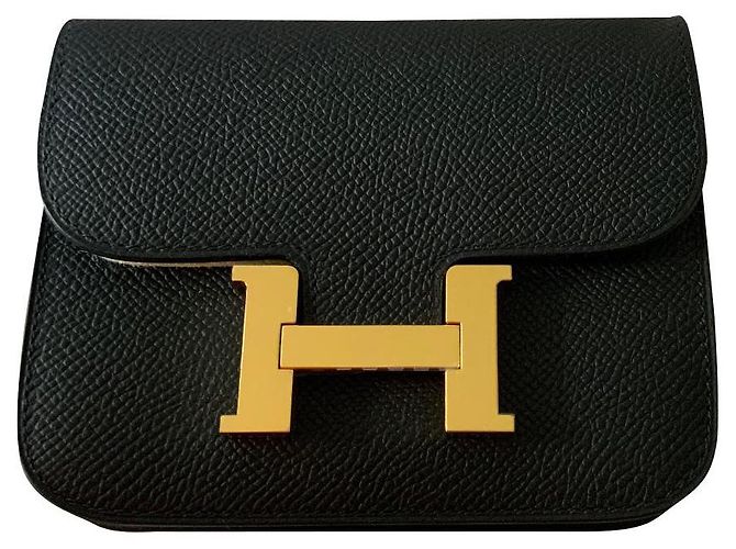Hermès Constance slim compact Black