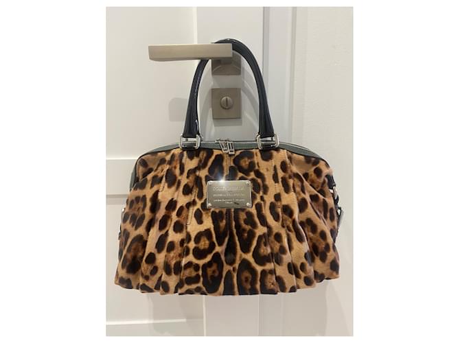 Dolce & Gabbana Senhorita Urbanette Estampa de leopardo Pele  ref.616526