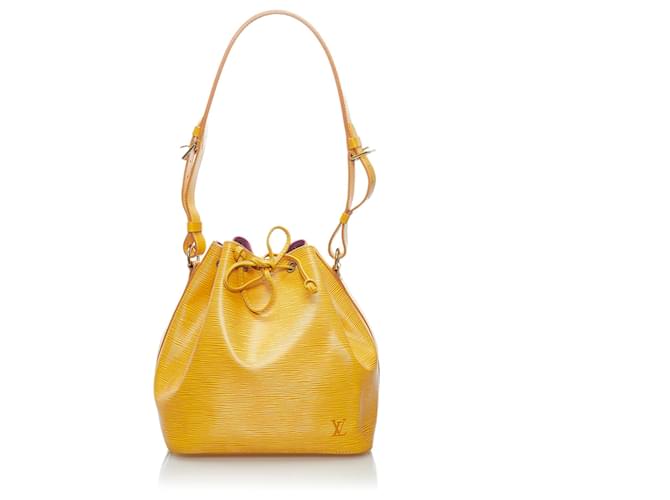 Louis Vuitton Yellow Epi Petit Noe Leather  ref.616542