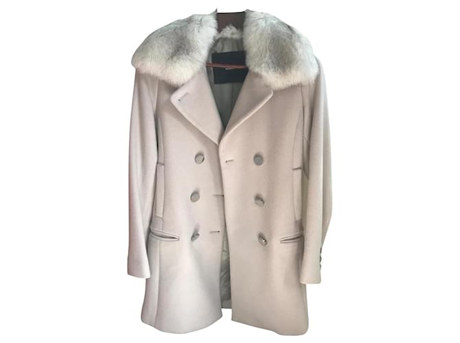 Max Mara Manteaux, Vêtements d'extérieur Laine Rose  ref.616545