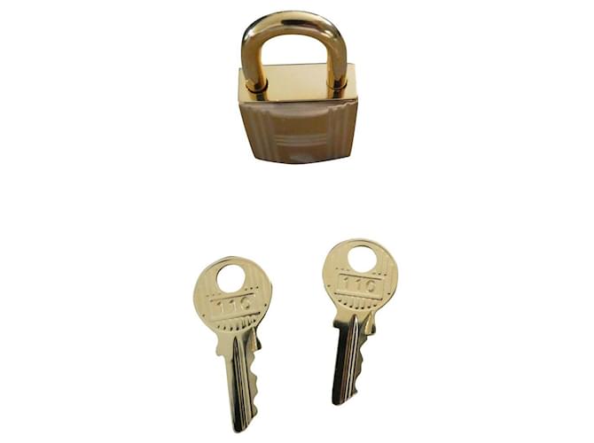 hermès padlock in golden steel for kelly birkin victoria bag NEW Gold hardware  ref.616970