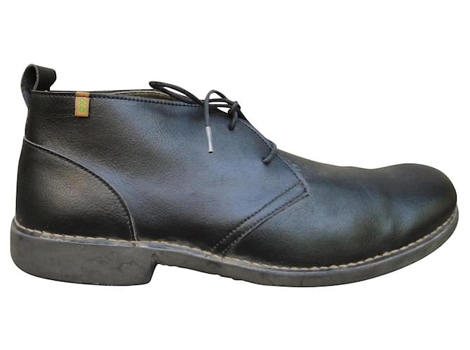 Autre Marque El Naturalista p ankle boots 45 Black Leatherette  ref.617007