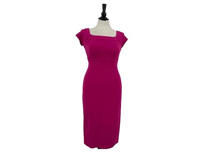 Diane Von Furstenberg DvF Alejetta viscose stretch dress Pink Purple  ref.617013