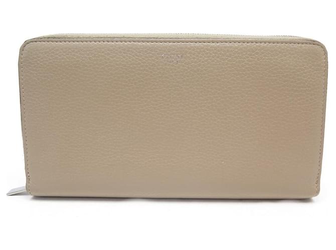 Céline LARGE ZIPPED CELINE WALLET IN TAUPE GRAINED LEATHER WALLET  ref.617145