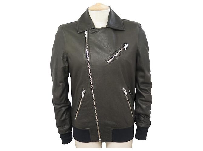 NEW JACKET JACKET IRO LEBON AVIATOR 34 XS GRAINED LEATHER JACKET