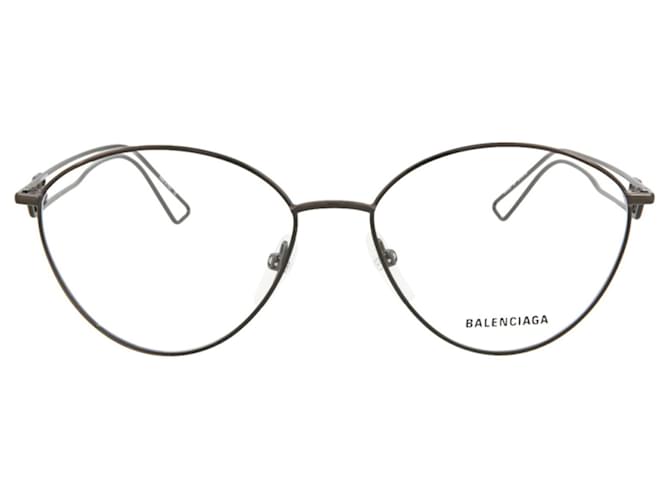 Balenciaga Rundrahmen-Optikrahmen aus Metall Grau  ref.617297