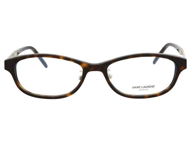 Saint Laurent Square -Frame  Acetate Optical Frames Brown Cellulose fibre  ref.617314