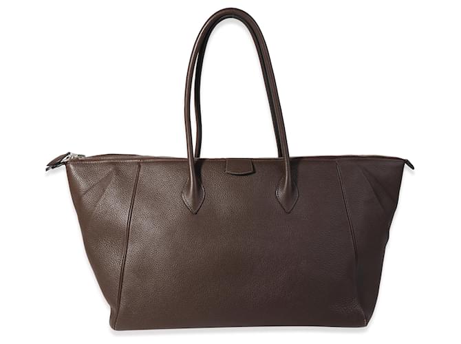 Hermès Hermes Chocolat Togo Paris-bombay Duffle Bag Phw  Brown Leather  ref.617482
