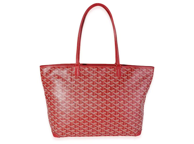 Goyard Red Ine Artois mm Rosso Pelle  ref.617489