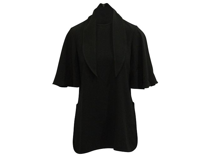 Ellery Top in Black Acetate