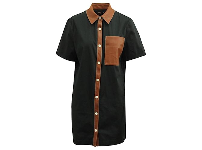 Staud Switch-Kleid aus schwarzer Baumwolle  ref.617524