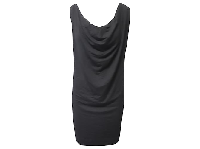 Vivienne Westwood Anglomania Sleeveless Draped Midi Dress in Black Viscose  Cellulose fibre  ref.617527