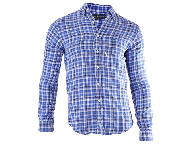 Ralph Lauren Plaid Long Sleeve Button Front Shirt in Multicolor Cotton   ref.617554