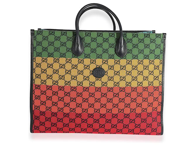 Gucci Rainbow Gg Canvas Große Tasche  ref.617601