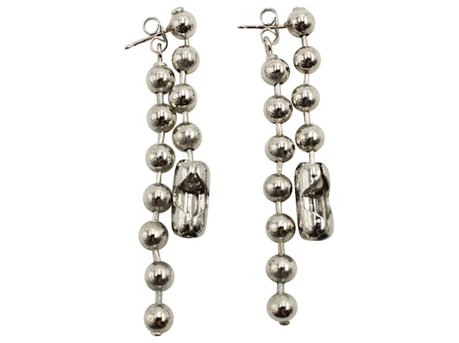 Maison Martin Margiela MM6 Ball Chain Dangling Earrings in
