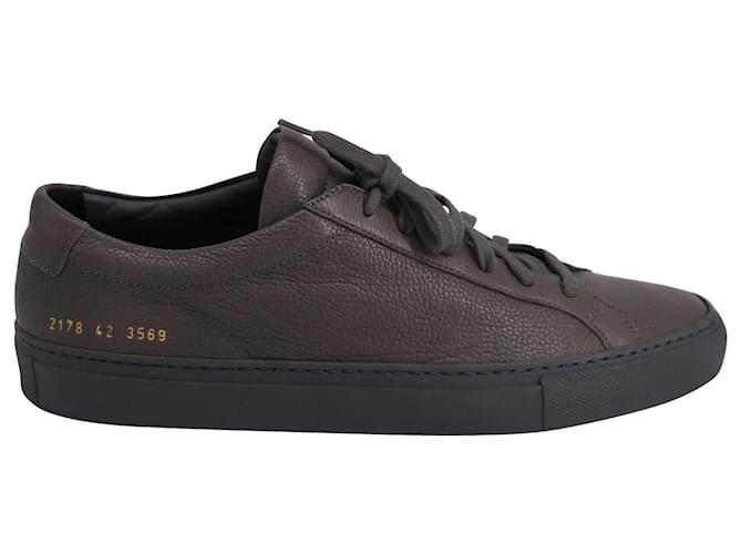 Autre Marque Common Projects Men's Original Achilles Low-Top Sneakers in Dark Brown Leather  ref.617716