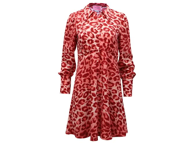 Kate Spade Panthera Kleid aus Polyester-Viskose mit Animal-Print  ref.617718