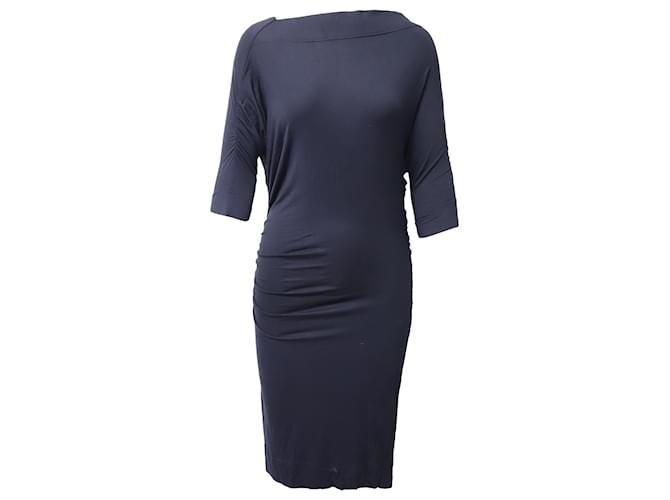 tight black long sleeve mini dress FITTED LONG SLEEVE MINI DRESS Large / Black