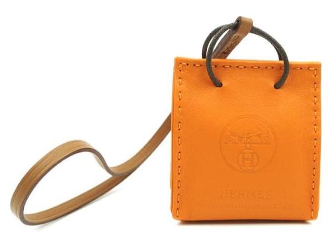 HERMÈS  Jewellery Orange Leather  ref.617916