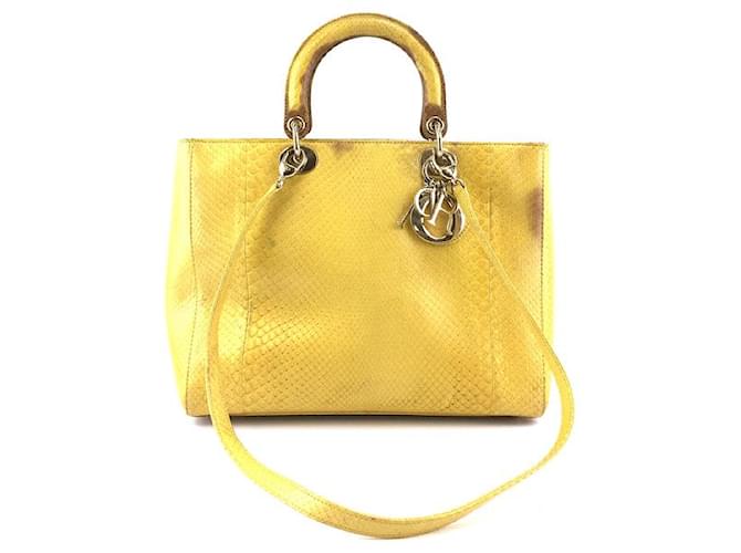 Bolsas Dior Amarelo  ref.618009