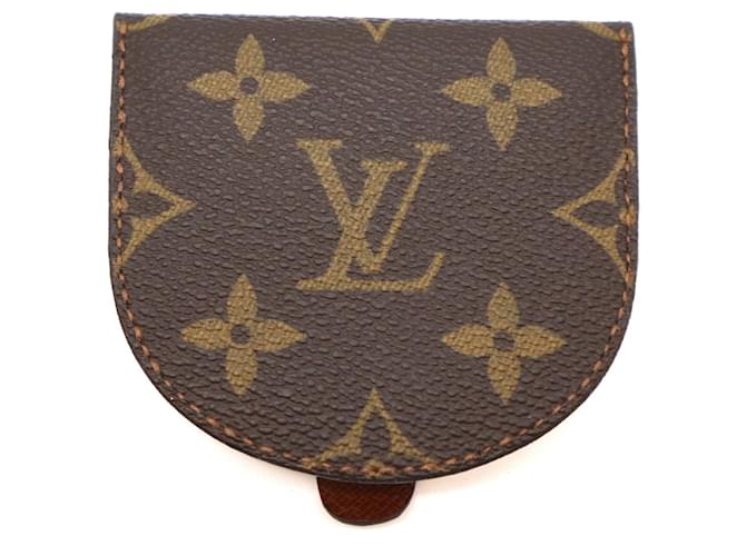 Louis-Vuitton Monogram Porte Monnaie Gousset Wallet Coin Purse