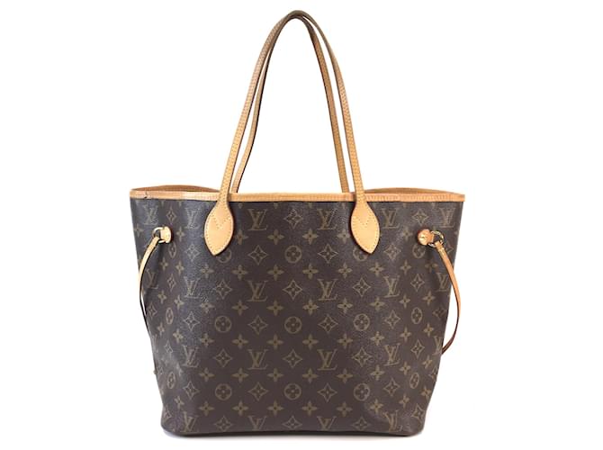 Pre-Owned Louis Vuitton Neverfull MM Brown Mono gram Handbag 