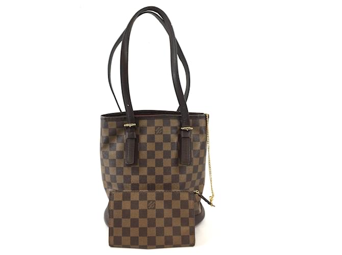 Bucket Louis Vuitton Gange Bags Brown Leather  ref.618521