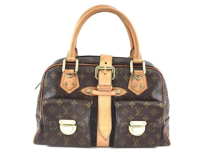Louis Vuitton Manhattan PM Bags Brown Leather  ref.618638