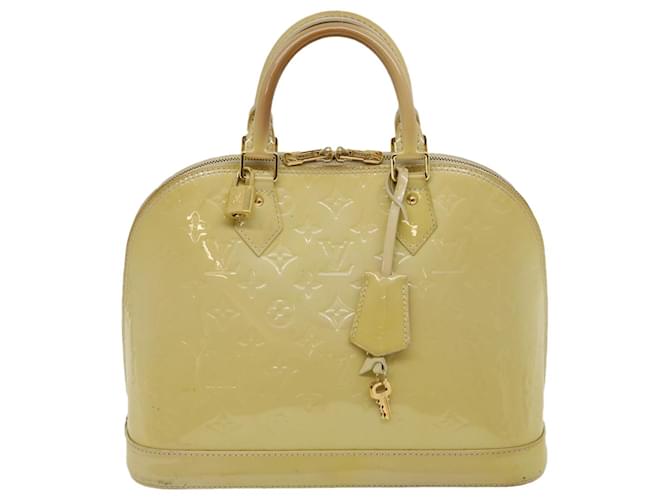 Louis Vuitton Alma Beige Patent leather  ref.618869
