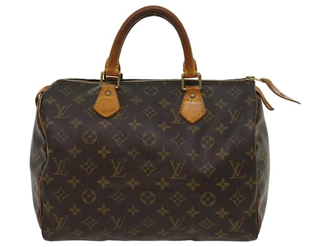 Louis Vuitton Speedy 30 Brown Cloth  ref.618987