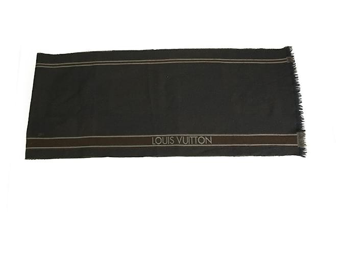 Louis Vuitton Blue 100% Wool Long Men Unisex Scarf Wrap Winter Cache Col  ref.618990
