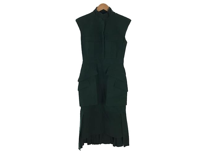 Vestido sin mangas Alexander McQueen/42/algodón Verde  ref.619071