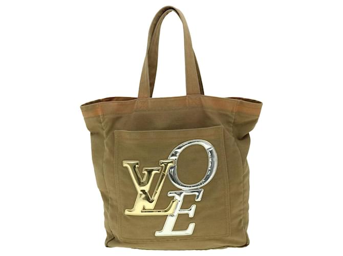Louis Vuitton que é bolsa do amor Caqui Lona  ref.619132