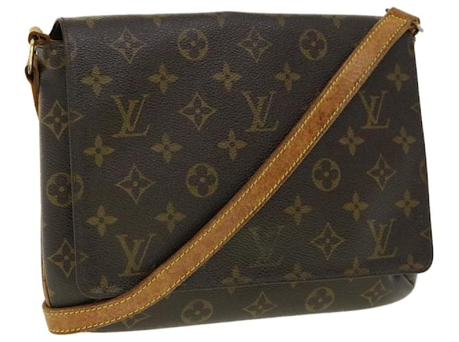 Louis Vuitton Monogram Musette Tango Long Strap M51388 Brown Cloth