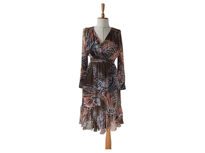 Vestido de seda Matthew Williamson Multicor