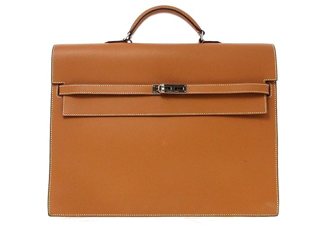Hermès Hermes Brown Epsom Kelly Depeches Marrom