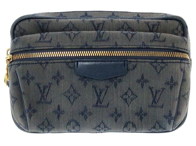 Louis Vuitton Bum bag Navy blue Denim  ref.619476
