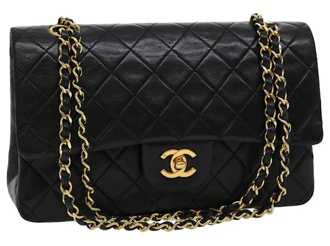 Classique Chanel Timeless Cuir Noir  ref.619494