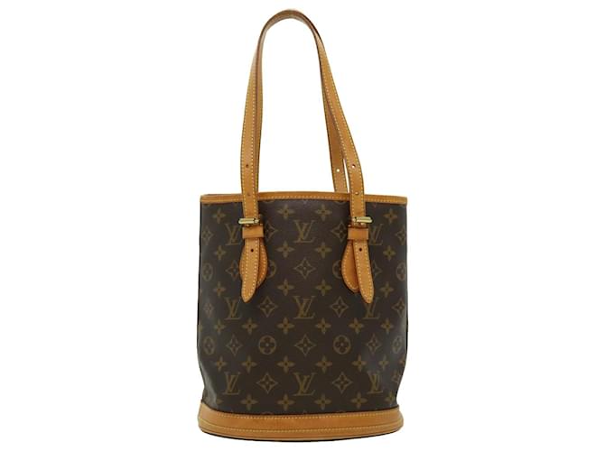Louis Vuitton Bucket PM Brown Cloth  ref.619604