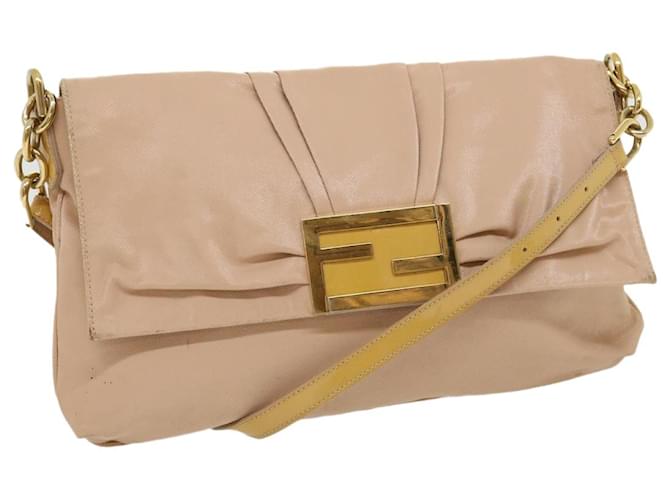FENDI Shoulder Bag Coated Canvas Pink Auth rd2411 Cloth  ref.619874
