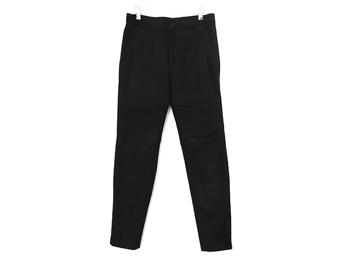 Givenchy AW14 Black Wool Biker Trousers Cashmere Polyamide  ref.619960