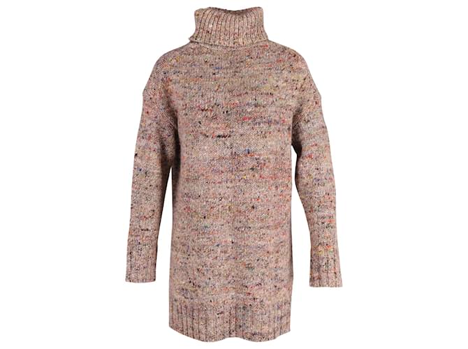 Céline Celine Turtleneck Oversized Sweater in Multicolor Wool Multiple colors  ref.620247