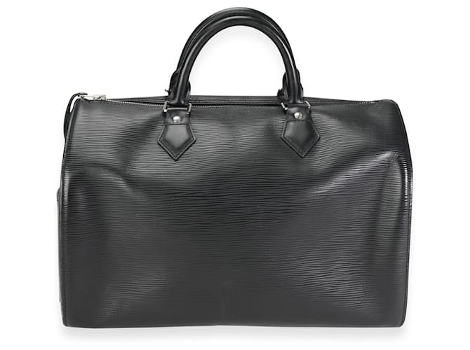Louis Vuitton Black Epi Leather Speedy 35  Preto Couro  ref.620320