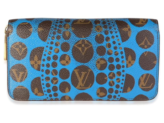 Yayoi Kusama x Louis Vuitton Blue Monogram Dots Infinity Zippy Wallet