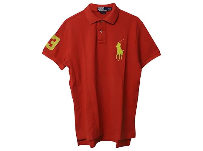 Ralph Lauren Polo Shirt in Red Cotton  ref.620495
