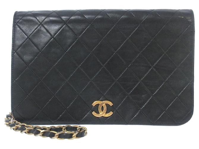 Chanel Wallet on Chain Veau façon poulain Noir  ref.620582