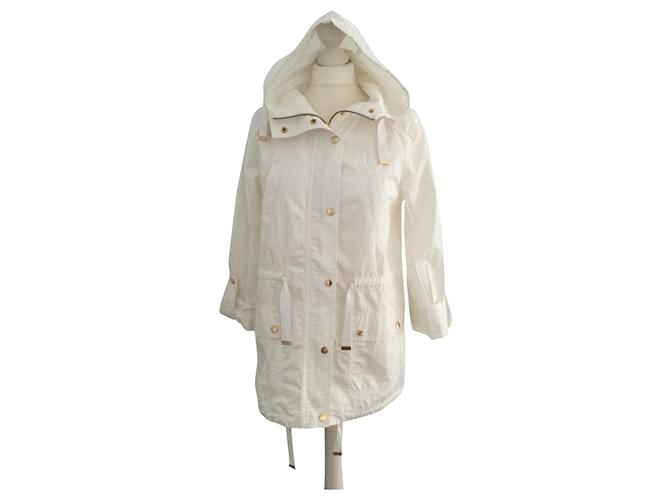 Michael Kors Coats, Outerwear White Cotton  ref.620756