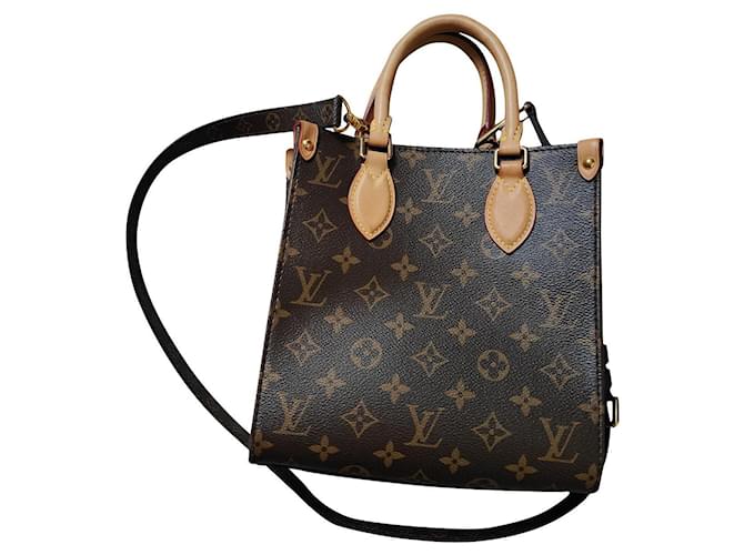 Louis Vuitton BB flat bag Brown Leather  ref.620943