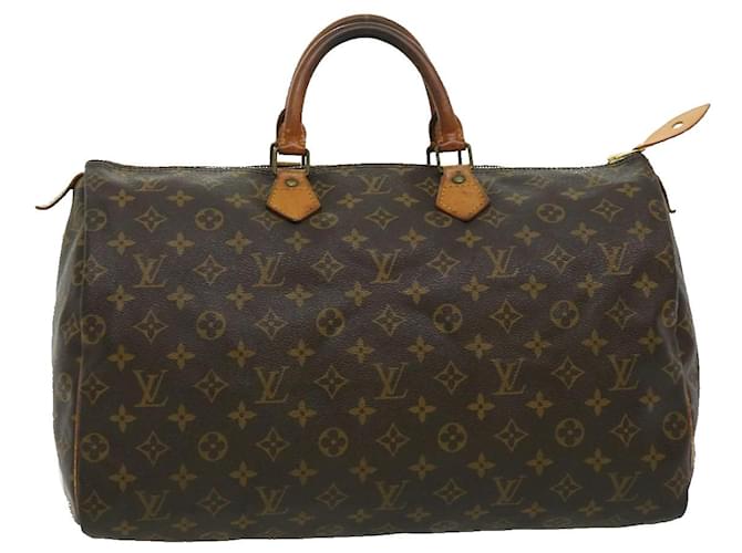 Louis Vuitton Monogram Speedy 40 Hand Bag M41522 LV Auth th2840 Cloth  ref.620952